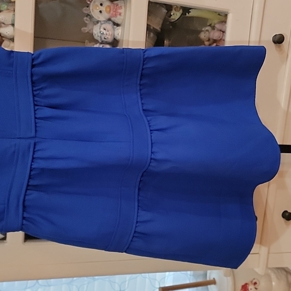 Tory Burch Royal Blue Jane Dress Women's Size 8 - Picture 7 of 12